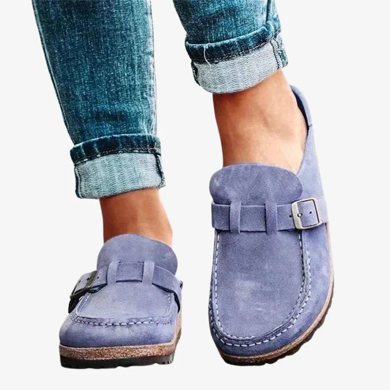 Phoebe | Flexible Support Suede Slip-Ons