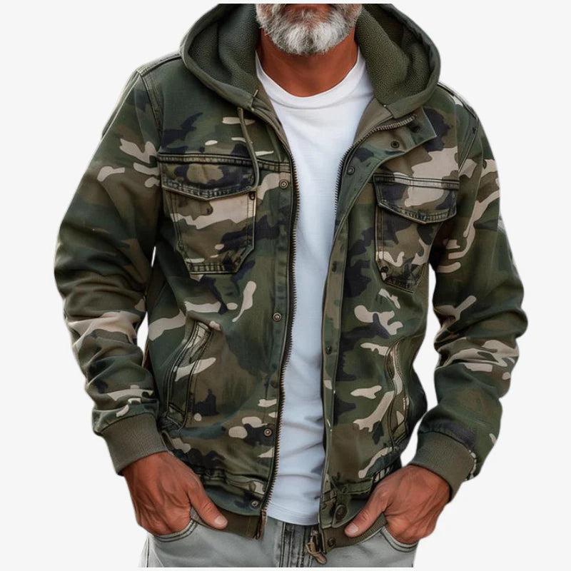 Adam | Camouflage Pattern Cotton Jacket
