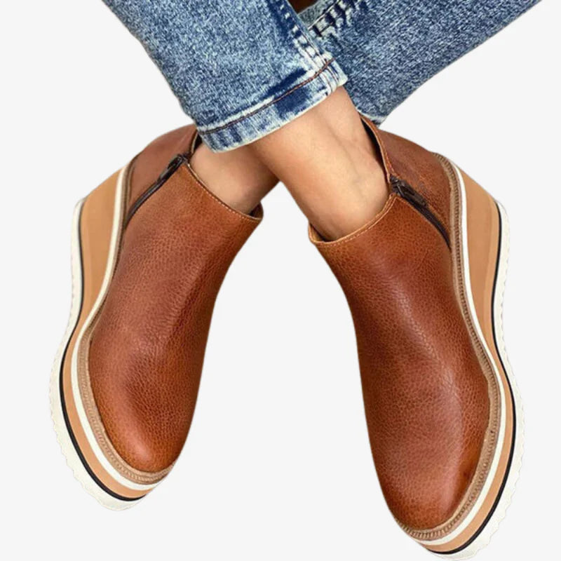 Phoebe | Lightweight Waterproof Leather Boots