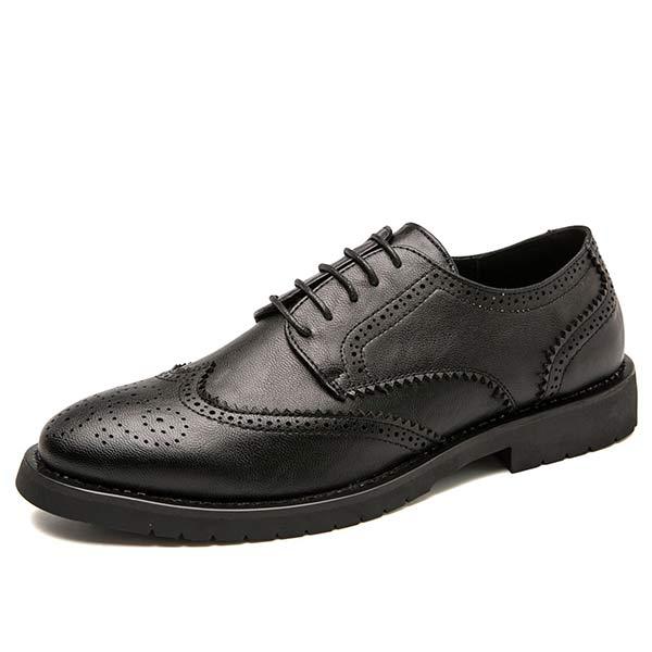 VALENTINO | MEN'S BROGUE CARVED LEATHER SHOES