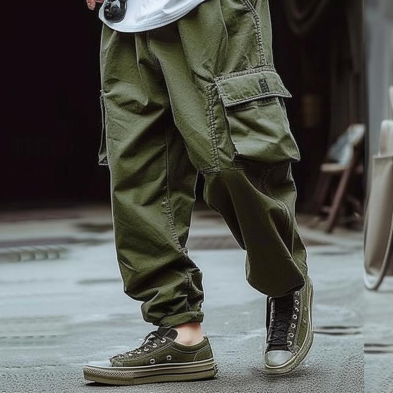 John | Men's Casual Outdoor Multi-pocket Cotton Cargo Pants