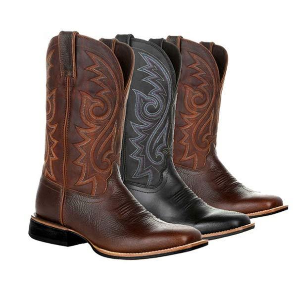 MARTIN | MEN'S VINTAGE EMBROIDERED TALL BOOTS
