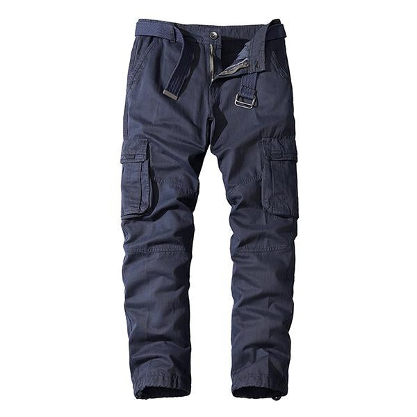 John | CASUAL STRAIGHT MULTI-POCKET CARGO PANTS