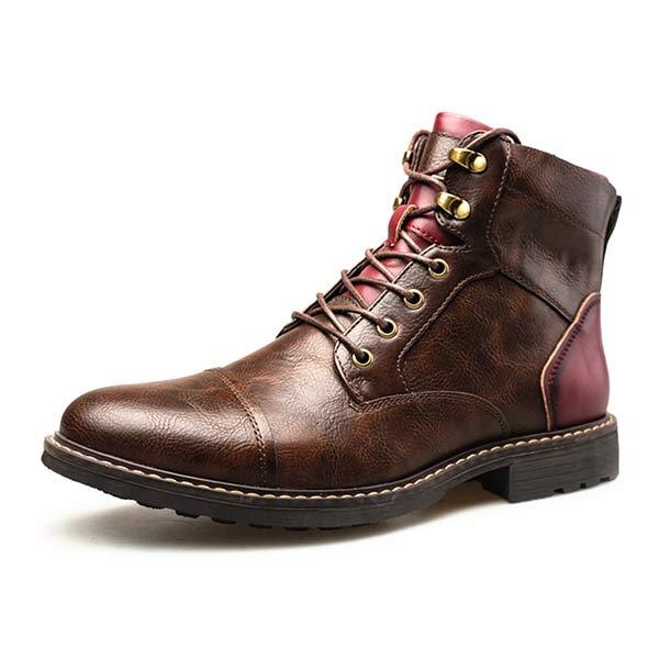 MARTIN | MEN'S PATCHWORK ANKLE BOOTS