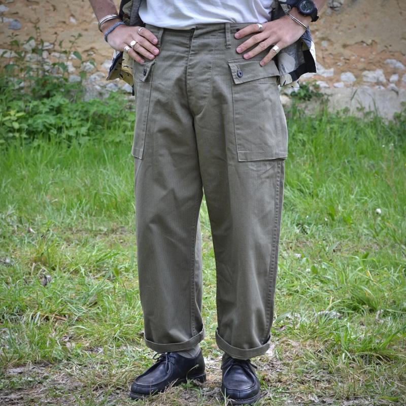 John | Men's Vintage Multi-pocket Straight-Leg Loose Cotton Cargo Trousers