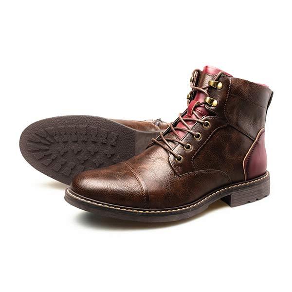 MARTIN | MEN'S PATCHWORK ANKLE BOOTS