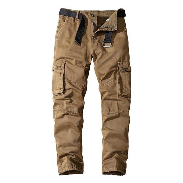 John | CASUAL STRAIGHT MULTI-POCKET CARGO PANTS