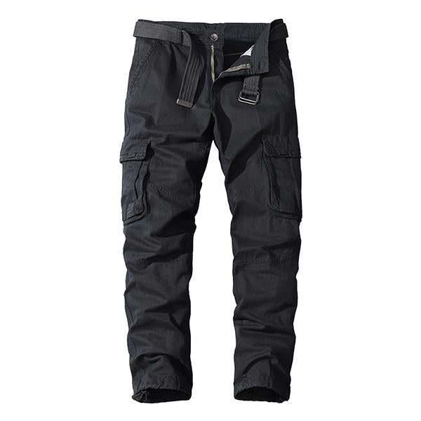 John | CASUAL STRAIGHT MULTI-POCKET CARGO PANTS