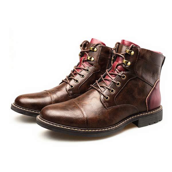 MARTIN | MEN'S PATCHWORK ANKLE BOOTS