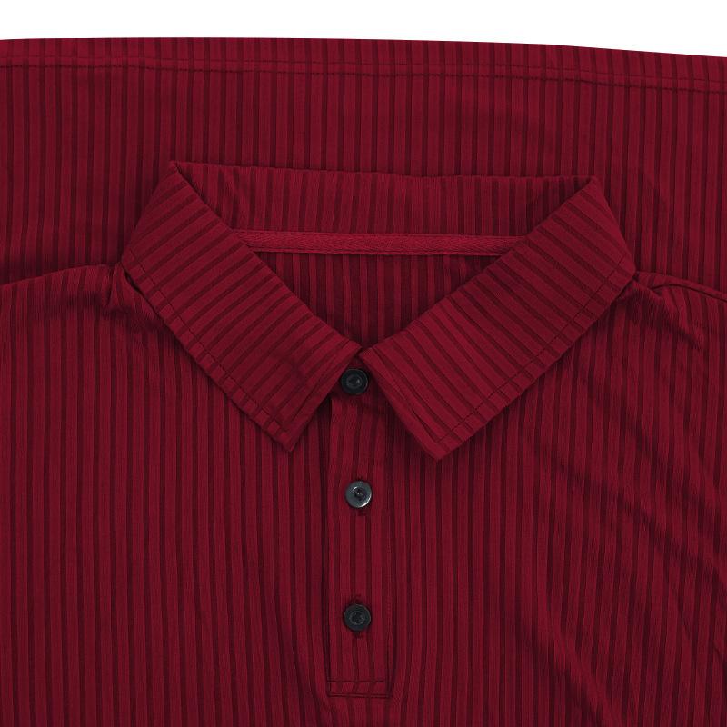 John | Men's Casual Elastic Long Sleeve POLO Shirt
