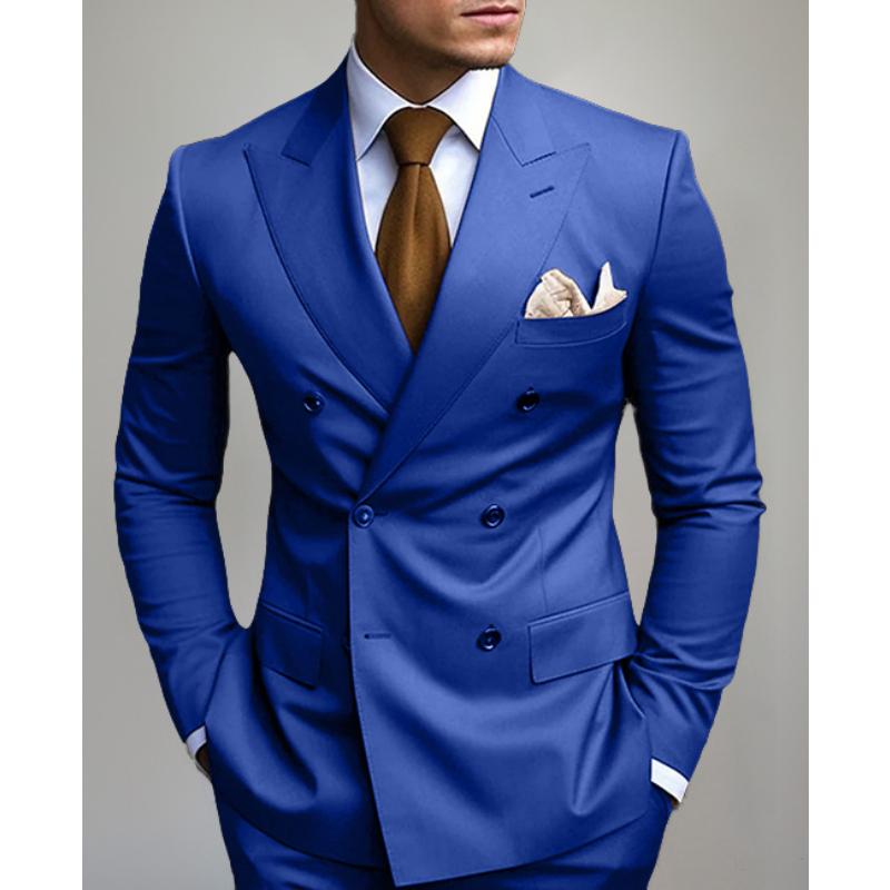 ARMANI | Men's Solid Color Double Breasted Blazer