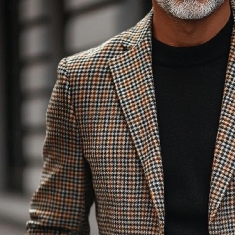 ARMANI | Men's Vintage Check Lapel Single Breasted Blazer