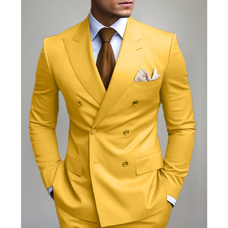 ARMANI | Men's Solid Color Double Breasted Blazer